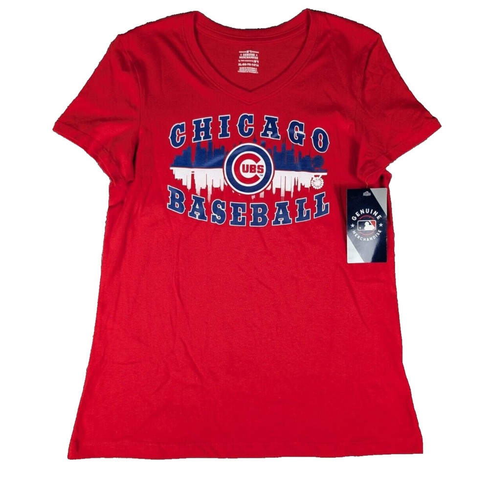 Chicago Cubs/MLB | Team Athletics | Red | Girl's | Skyline T-Shirt | XL (14/16) - Picture 2 of 8